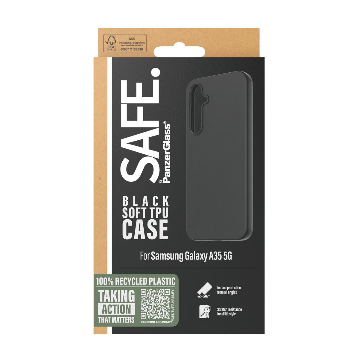 SAFE. by PanzerGlass® TPU Case Samsung Galaxy A35 5G | Black